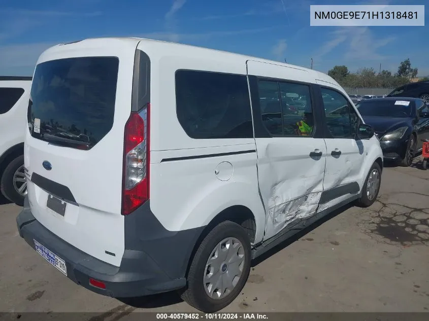 NM0GE9E71H1318481 2017 Ford Transit Connect Xl