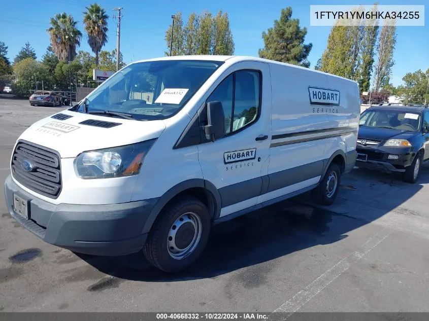 2017 Ford Transit-250 VIN: 1FTYR1YM6HKA34255 Lot: 40668332