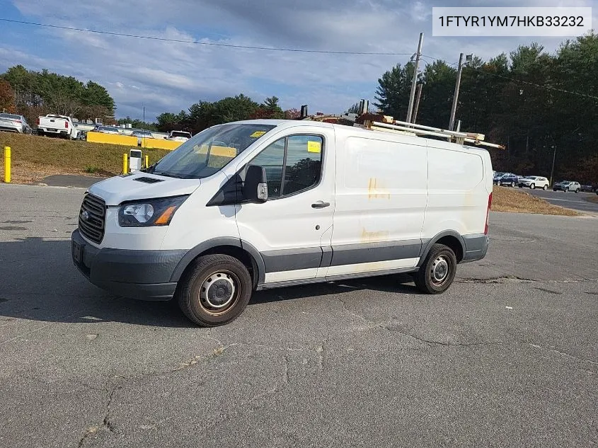 2017 Ford Transit Van Base W/Sliding Pass-Side Cargo-Door VIN: 1FTYR1YM7HKB33232 Lot: 40746568