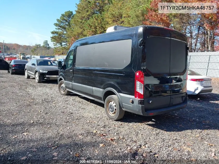 2017 Ford Transit Van Base W/Sliding Pass-Side Cargo-Door VIN: 1FTYR2CM5HKA48757 Lot: 40793543