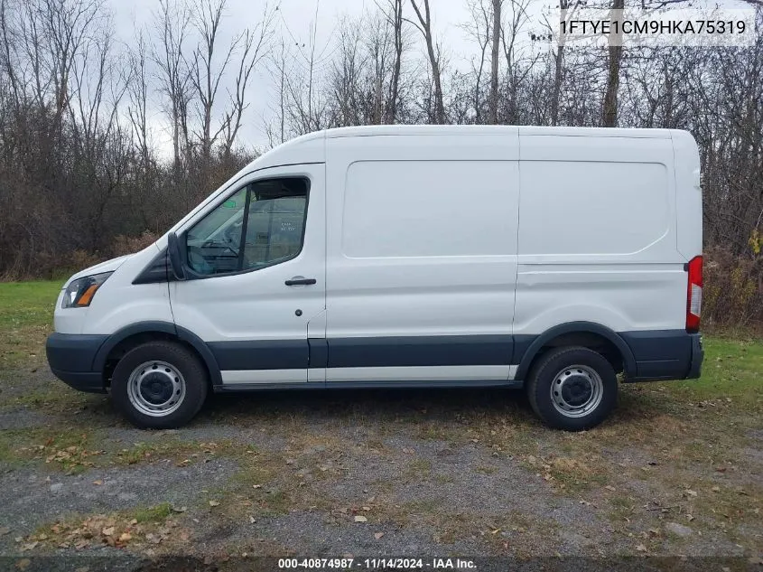 2017 Ford Transit T-150 VIN: 1FTYE1CM9HKA75319 Lot: 40874987