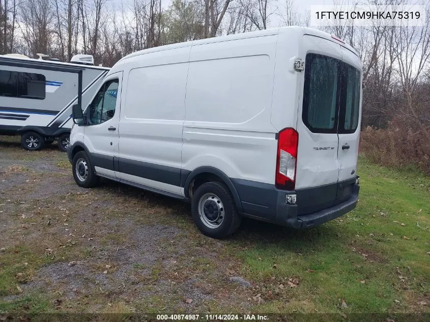 2017 Ford Transit T-150 VIN: 1FTYE1CM9HKA75319 Lot: 40874987