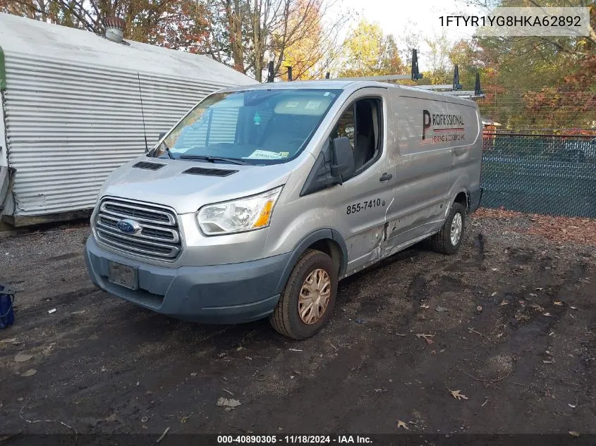 2017 Ford Transit-250 VIN: 1FTYR1YG8HKA62892 Lot: 40890305