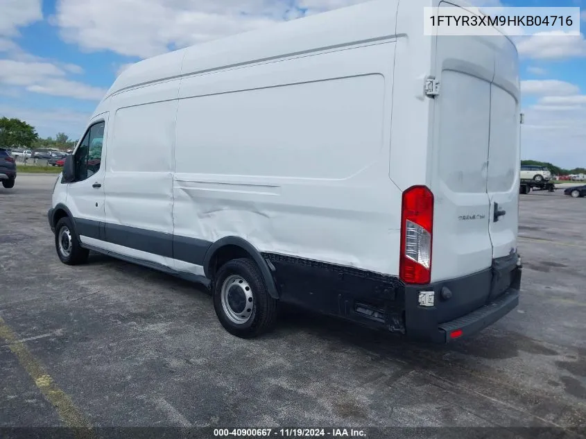 2017 Ford Transit-250 VIN: 1FTYR3XM9HKB04716 Lot: 40900667