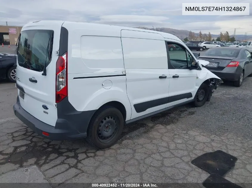 2017 Ford Transit Connect Xl VIN: NM0LS7E74H1324867 Lot: 40922452