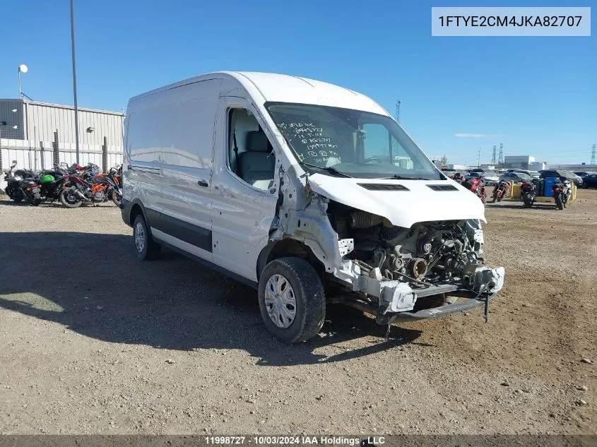 2018 Ford Transit T-150 VIN: 1FTYE2CM4JKA82707 Lot: 11998727