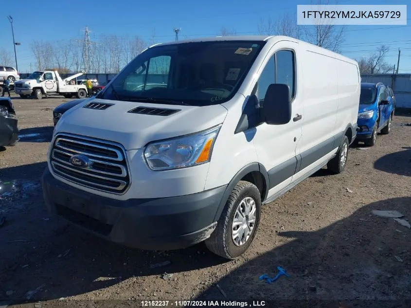 2018 Ford Transit T-250 VIN: 1FTYR2YM2JKA59729 Lot: 12152237