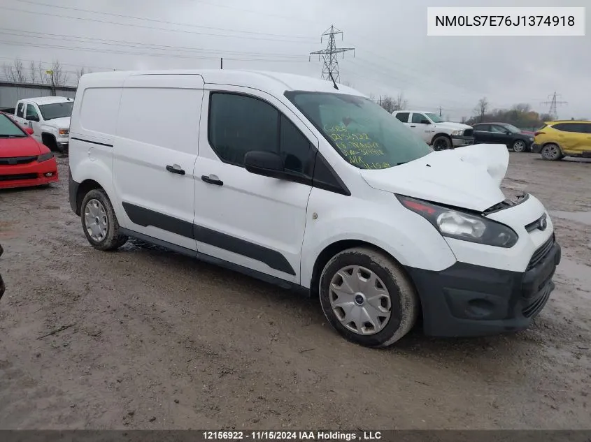 2018 Ford Transit Connect Xl VIN: NM0LS7E76J1374918 Lot: 12156922