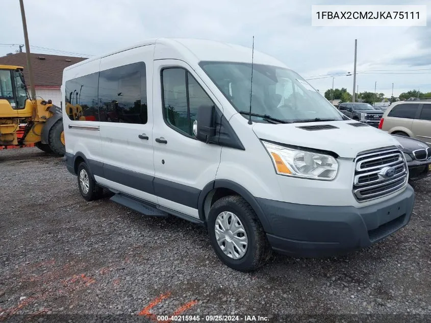 1FBAX2CM2JKA75111 2018 Ford Transit-350 Xlt