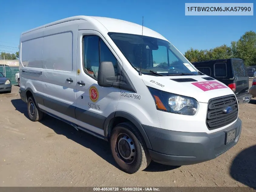 2018 Ford Transit-350 VIN: 1FTBW2CM6JKA57990 Lot: 40538728