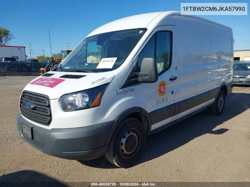 2018 Ford Transit-350 VIN: 1FTBW2CM6JKA57990 Lot: 40538728