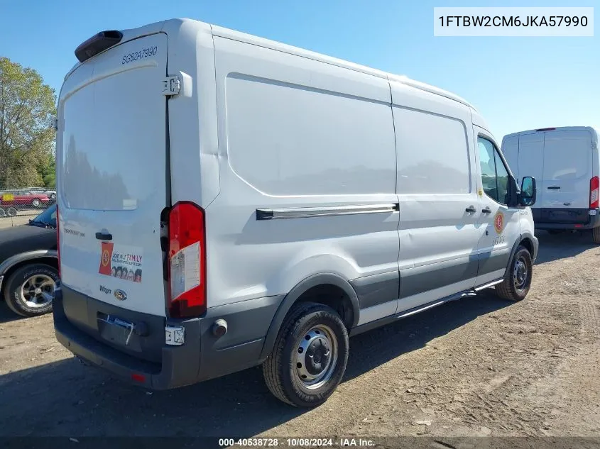 2018 Ford Transit-350 VIN: 1FTBW2CM6JKA57990 Lot: 40538728