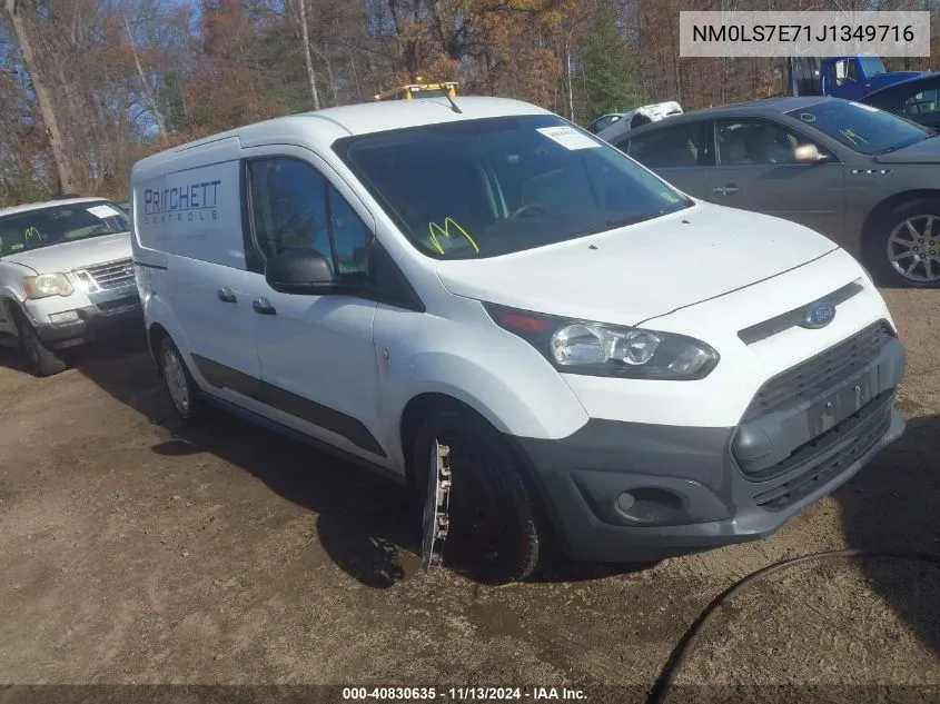 2018 Ford Transit Connect Xl VIN: NM0LS7E71J1349716 Lot: 40830635