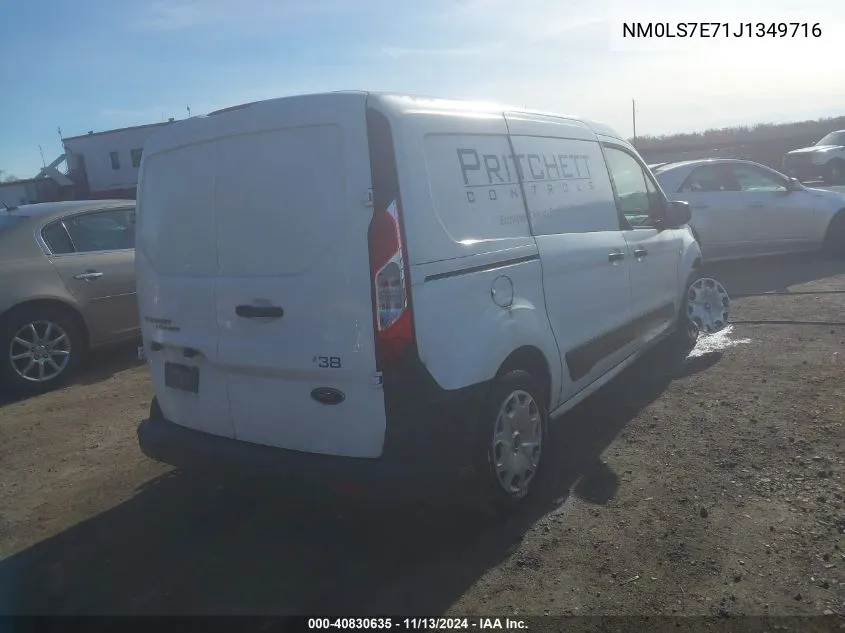 2018 Ford Transit Connect Xl VIN: NM0LS7E71J1349716 Lot: 40830635