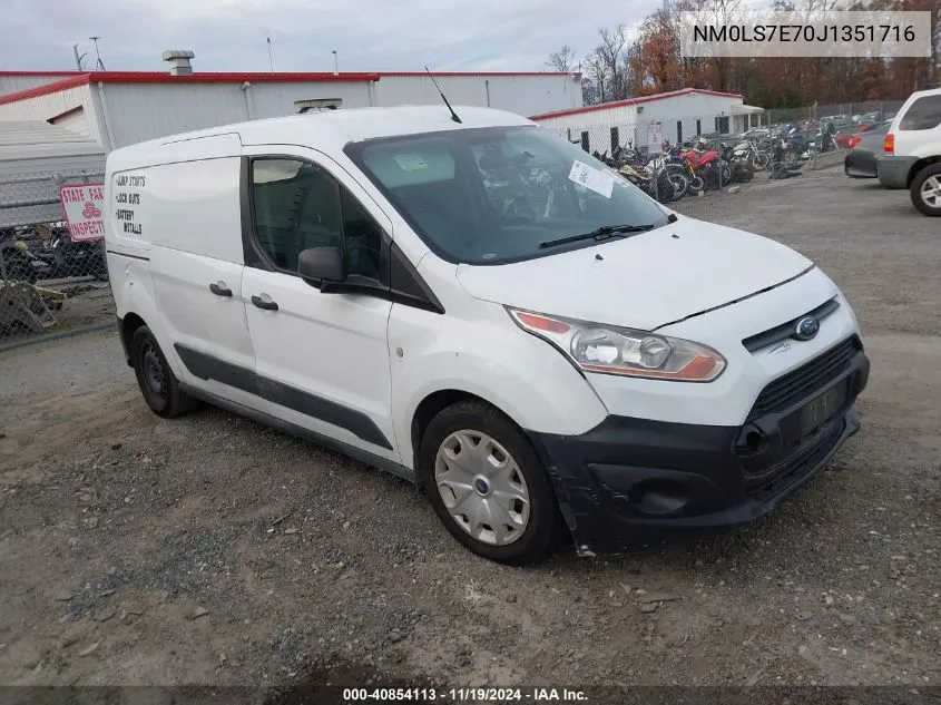 2018 Ford Transit Connect Xl VIN: NM0LS7E70J1351716 Lot: 40854113