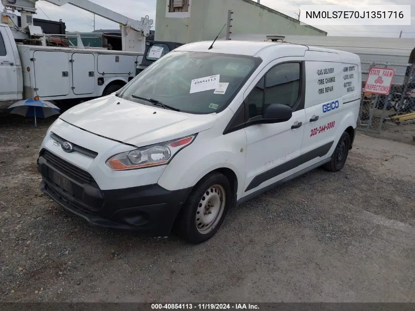 2018 Ford Transit Connect Xl VIN: NM0LS7E70J1351716 Lot: 40854113