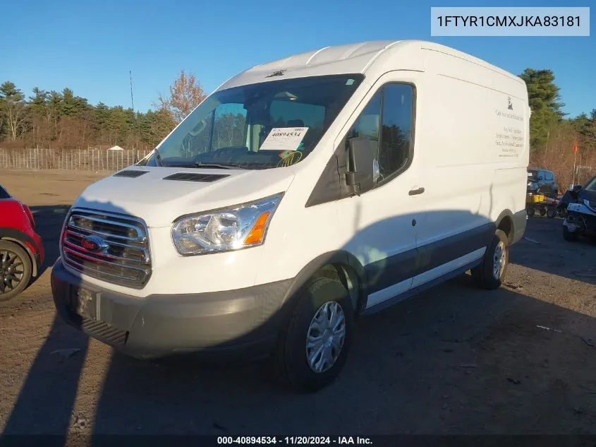 2018 Ford Transit-250 VIN: 1FTYR1CMXJKA83181 Lot: 40894534