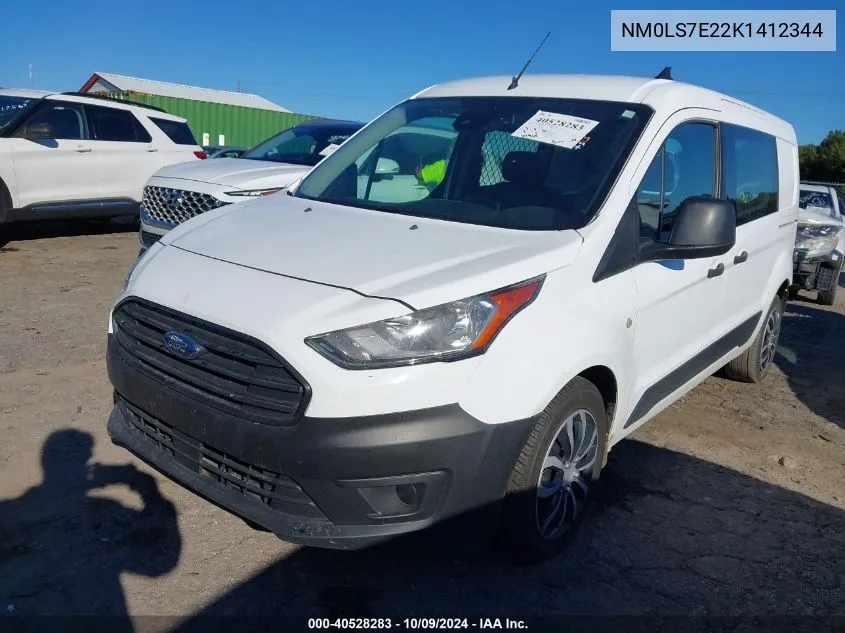 2019 Ford Transit Connect Xl VIN: NM0LS7E22K1412344 Lot: 40528283