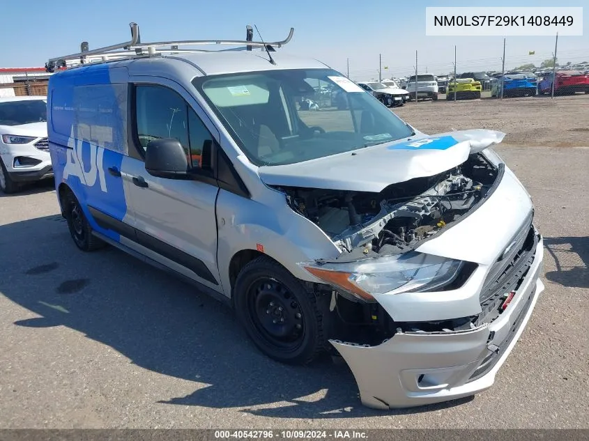 2019 Ford Transit Connect Xlt VIN: NM0LS7F29K1408449 Lot: 40542796