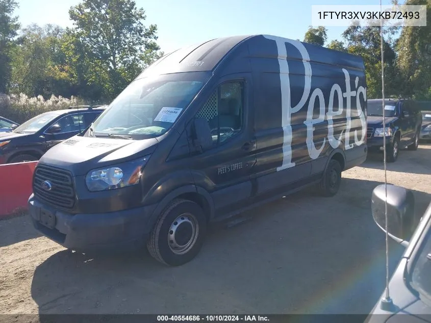 2019 Ford Transit-250 VIN: 1FTYR3XV3KKB72493 Lot: 40554686