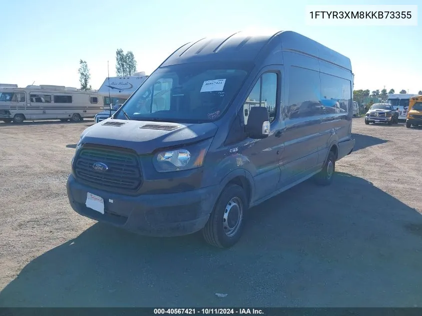 2019 Ford Transit-250 VIN: 1FTYR3XM8KKB73355 Lot: 40567421