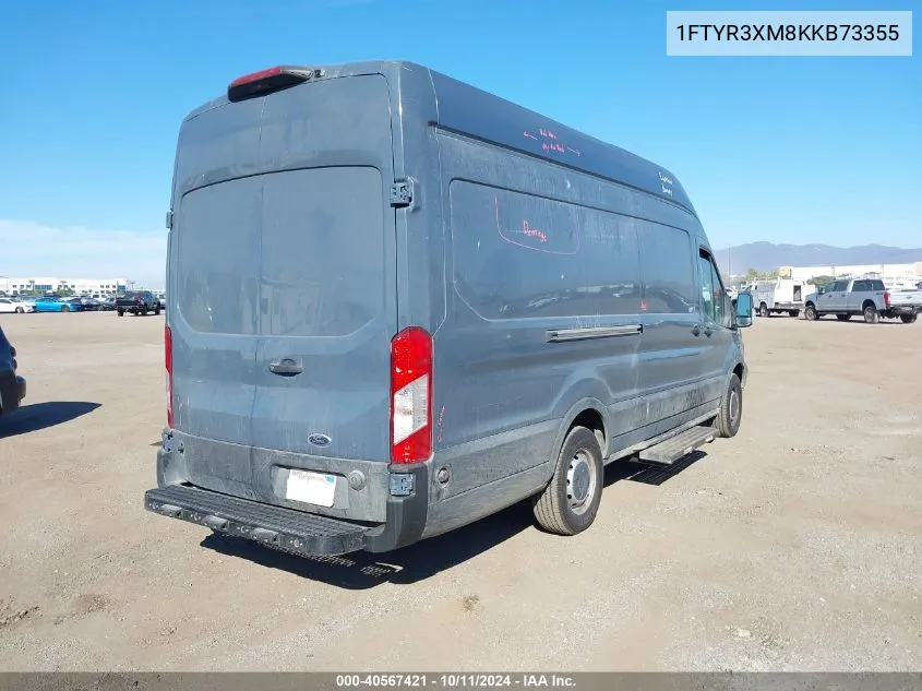 2019 Ford Transit-250 VIN: 1FTYR3XM8KKB73355 Lot: 40567421