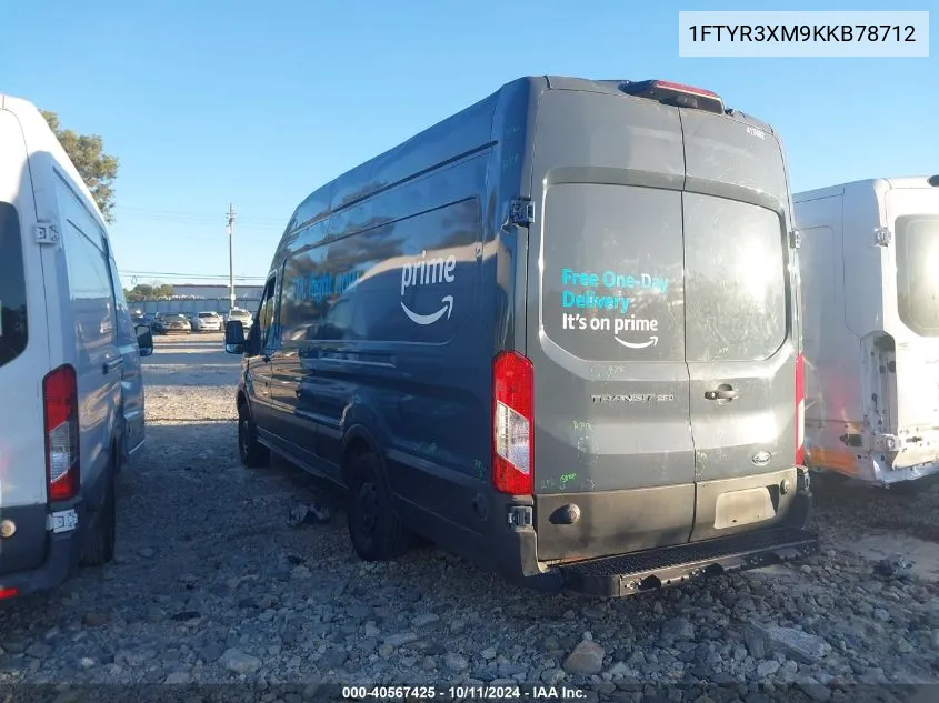 2019 Ford Transit-250 T-250 VIN: 1FTYR3XM9KKB78712 Lot: 40567425