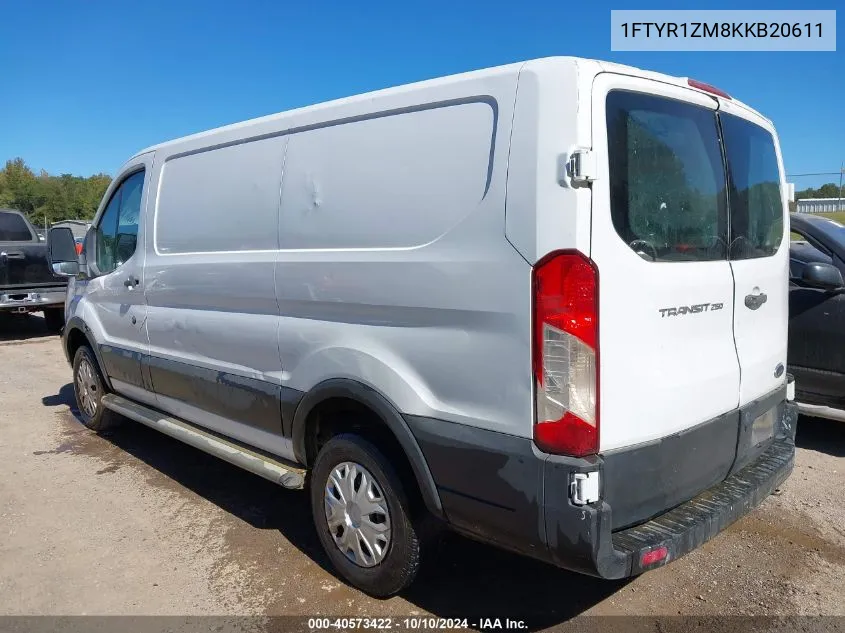 2019 Ford Transit-250 VIN: 1FTYR1ZM8KKB20611 Lot: 40573422