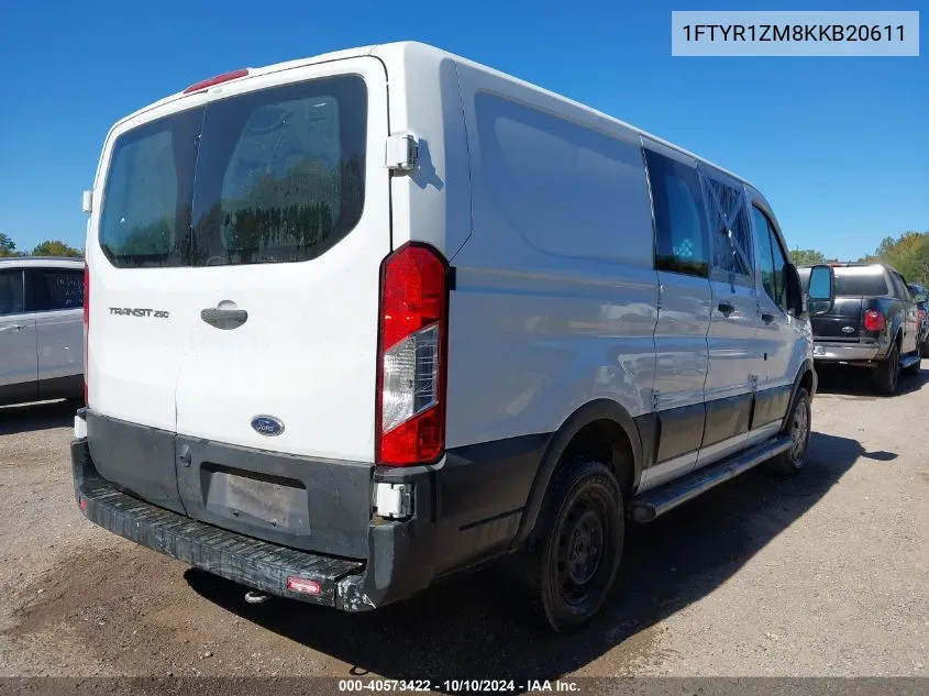 2019 Ford Transit-250 VIN: 1FTYR1ZM8KKB20611 Lot: 40573422