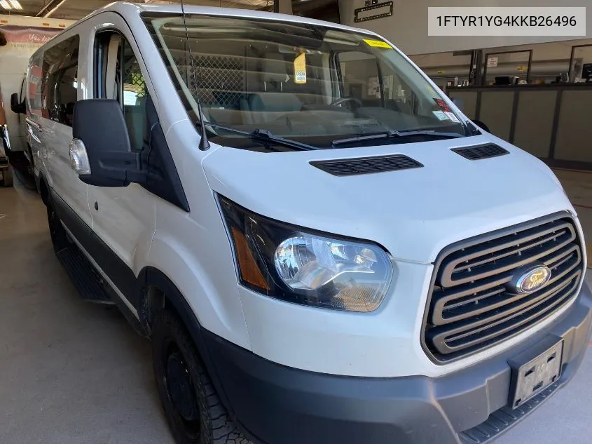 2019 Ford Transit-250 VIN: 1FTYR1YG4KKB26496 Lot: 40578196