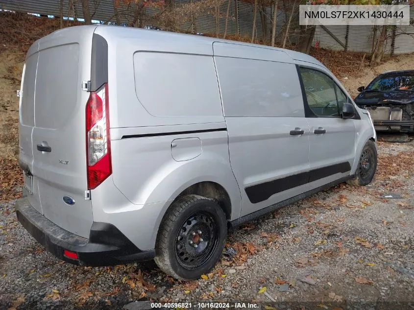 2019 Ford Transit Connect Xlt VIN: NM0LS7F2XK1430444 Lot: 40596821