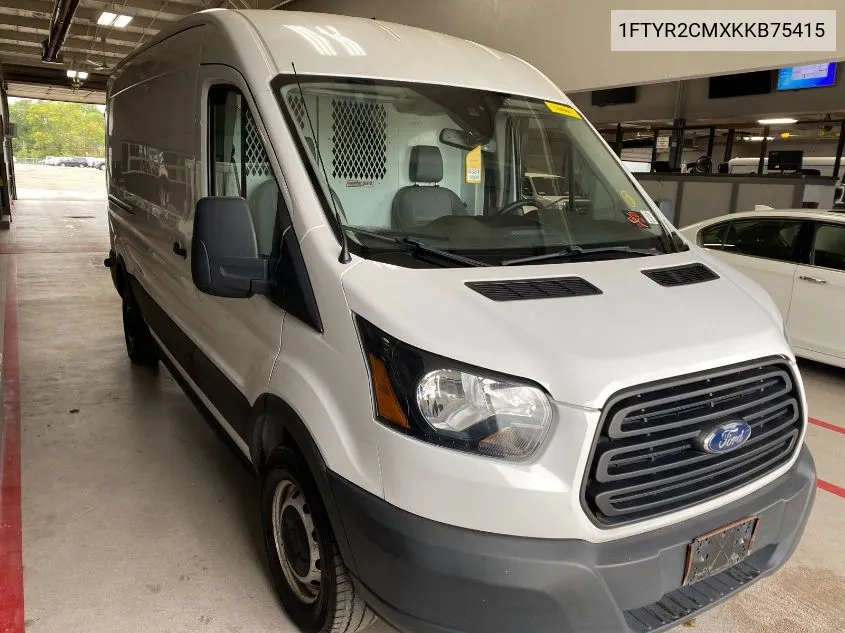 2019 Ford Transit-250 VIN: 1FTYR2CMXKKB75415 Lot: 40637615