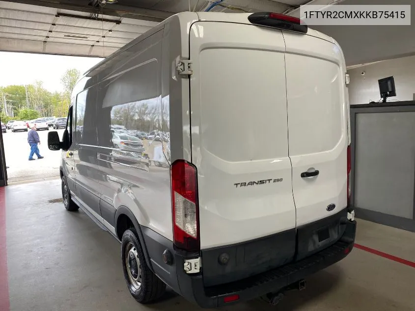 2019 Ford Transit-250 VIN: 1FTYR2CMXKKB75415 Lot: 40637615