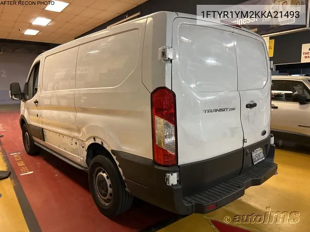 2019 Ford Transit T-250 VIN: 1FTYR1YM2KKA21493 Lot: 40868972