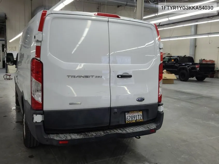 2019 Ford Transit T-250 VIN: 1FTYR1YG3KKA54030 Lot: 40878576