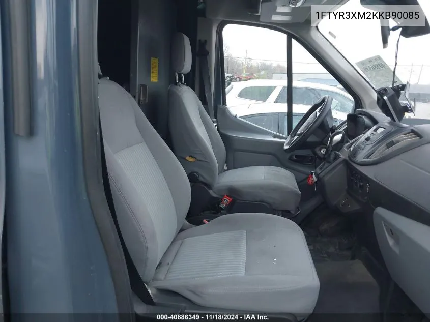 2019 Ford Transit-250 VIN: 1FTYR3XM2KKB90085 Lot: 40886349