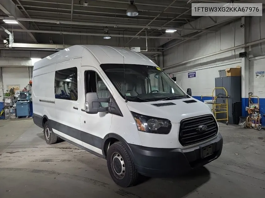 2019 Ford Transit T-350 VIN: 1FTBW3XG2KKA67976 Lot: 40895491