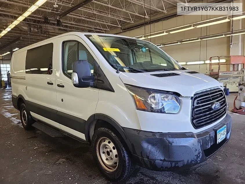 2019 Ford Transit-250 VIN: 1FTYR1YG7KKB31983 Lot: 40935877