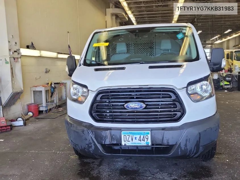 2019 Ford Transit-250 VIN: 1FTYR1YG7KKB31983 Lot: 40935877