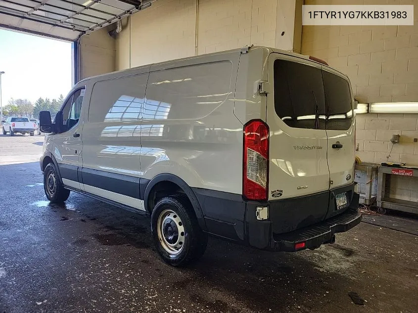 2019 Ford Transit-250 VIN: 1FTYR1YG7KKB31983 Lot: 40935877