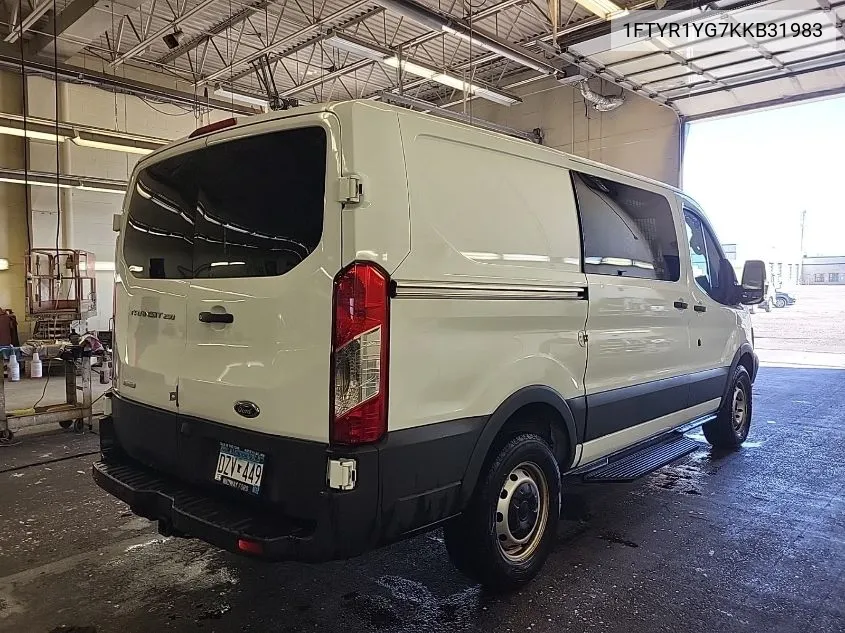 2019 Ford Transit-250 VIN: 1FTYR1YG7KKB31983 Lot: 40935877