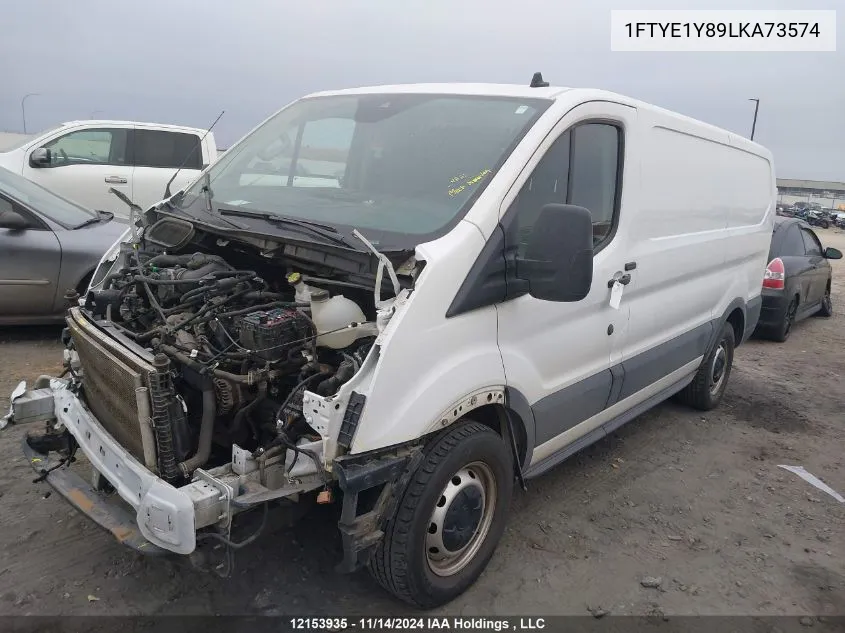 2020 Ford Transit T-150 VIN: 1FTYE1Y89LKA73574 Lot: 12153935