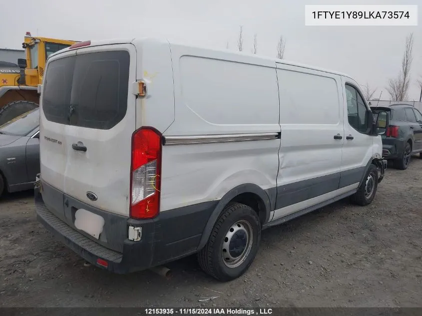 2020 Ford Transit T-150 VIN: 1FTYE1Y89LKA73574 Lot: 12153935