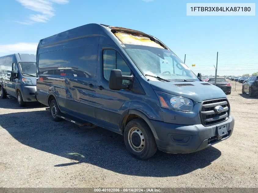 2020 Ford Transit-250 Cargo Van VIN: 1FTBR3X84LKA87180 Lot: 40102086