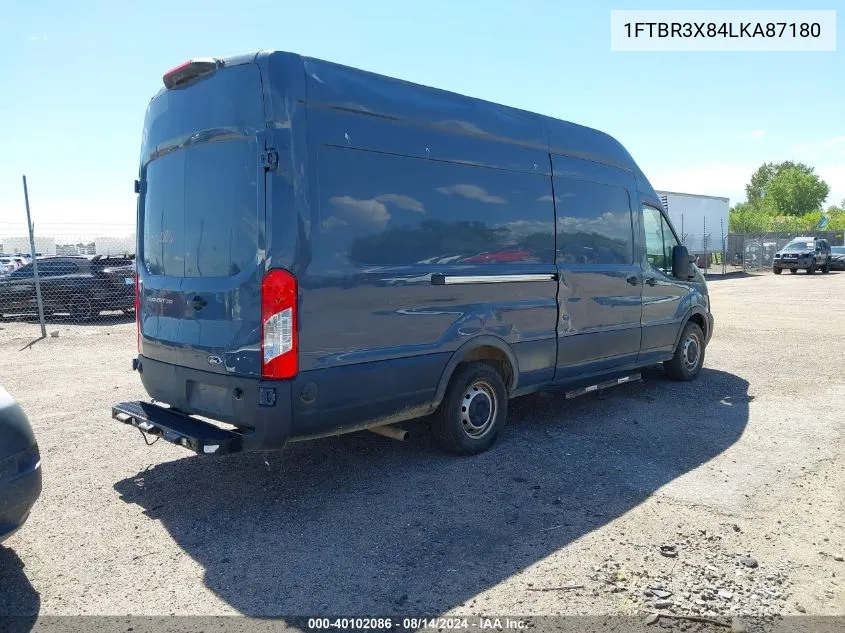 2020 Ford Transit-250 Cargo Van VIN: 1FTBR3X84LKA87180 Lot: 40102086