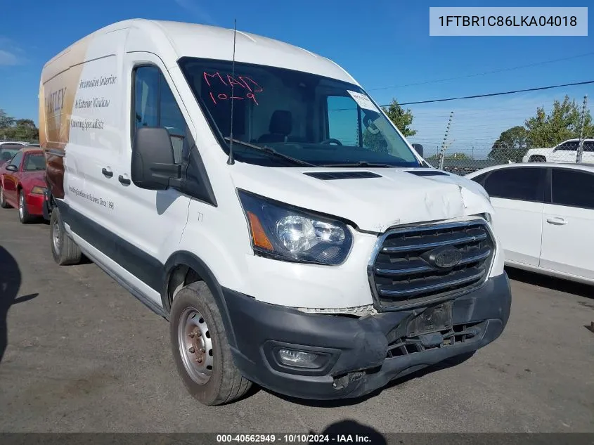 2020 Ford Transit-250 Cargo Van VIN: 1FTBR1C86LKA04018 Lot: 40562949