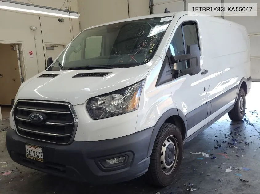 2020 Ford Transit T-250 VIN: 1FTBR1Y83LKA55047 Lot: 40572124