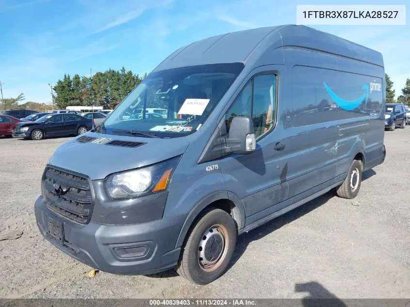 2020 Ford Transit-250 Cargo Van VIN: 1FTBR3X87LKA28527 Lot: 40839403