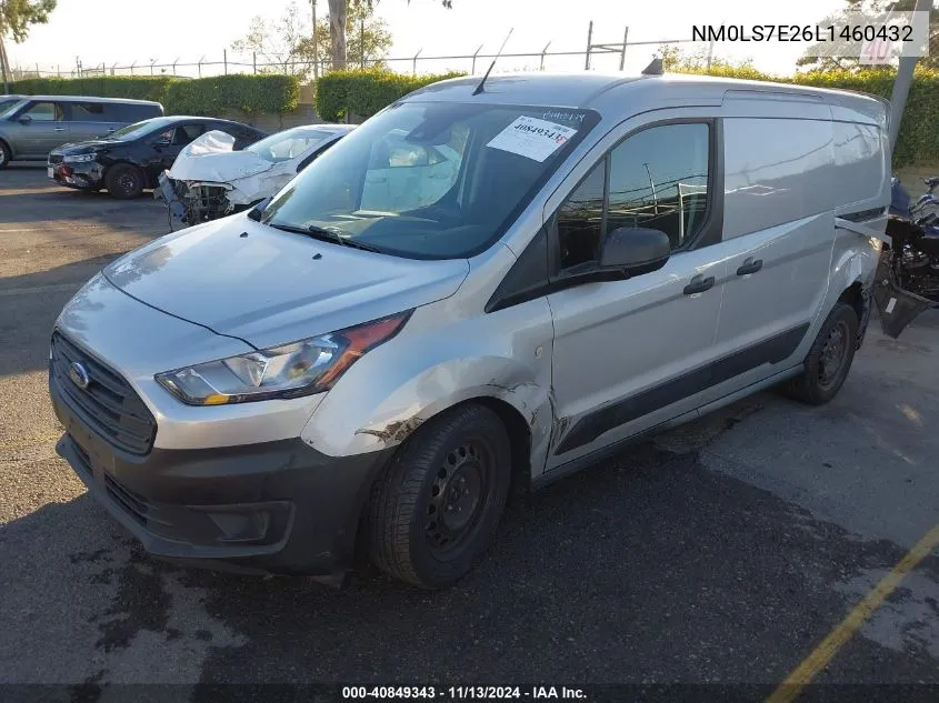 2020 Ford Transit Connect Xl Cargo Van VIN: NM0LS7E26L1460432 Lot: 40849343