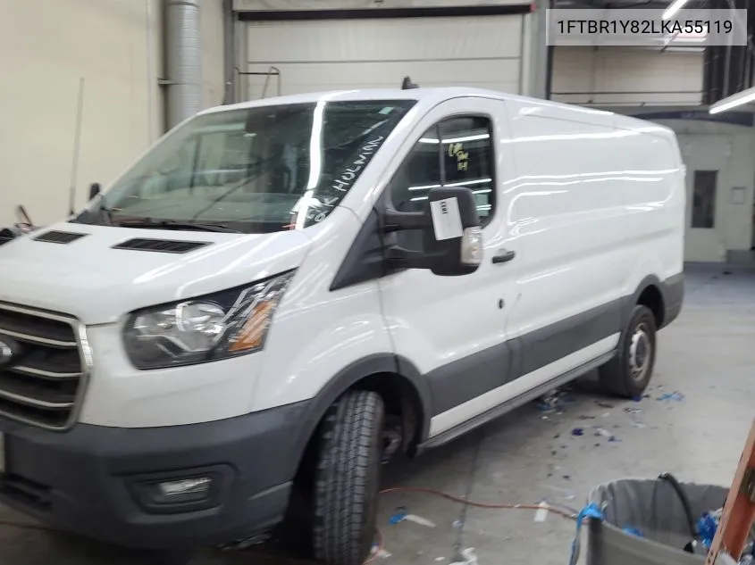 2020 Ford Transit T-250 VIN: 1FTBR1Y82LKA55119 Lot: 40878635